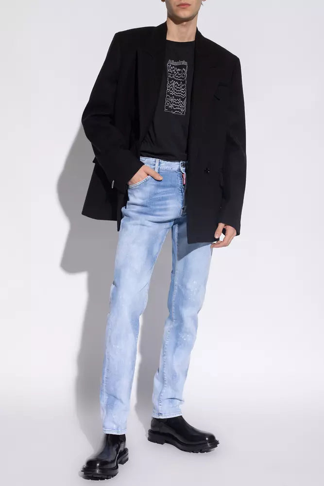 Dsquared² Blue Cotton Jeans Denim