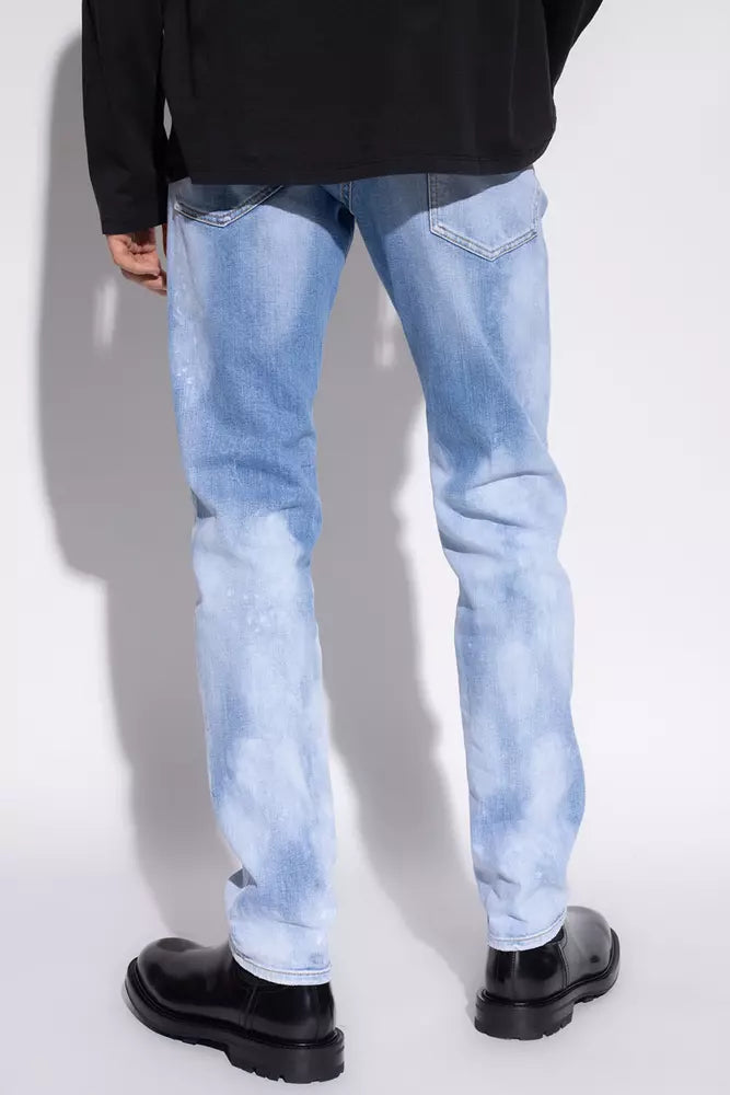 Dsquared² Blue Cotton Jeans Denim