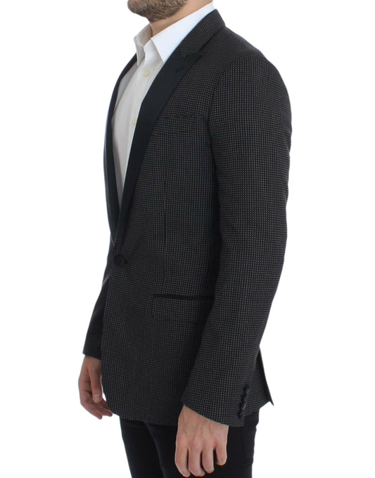 Dolce & Gabbana Black wool slim MARTINI Blazer