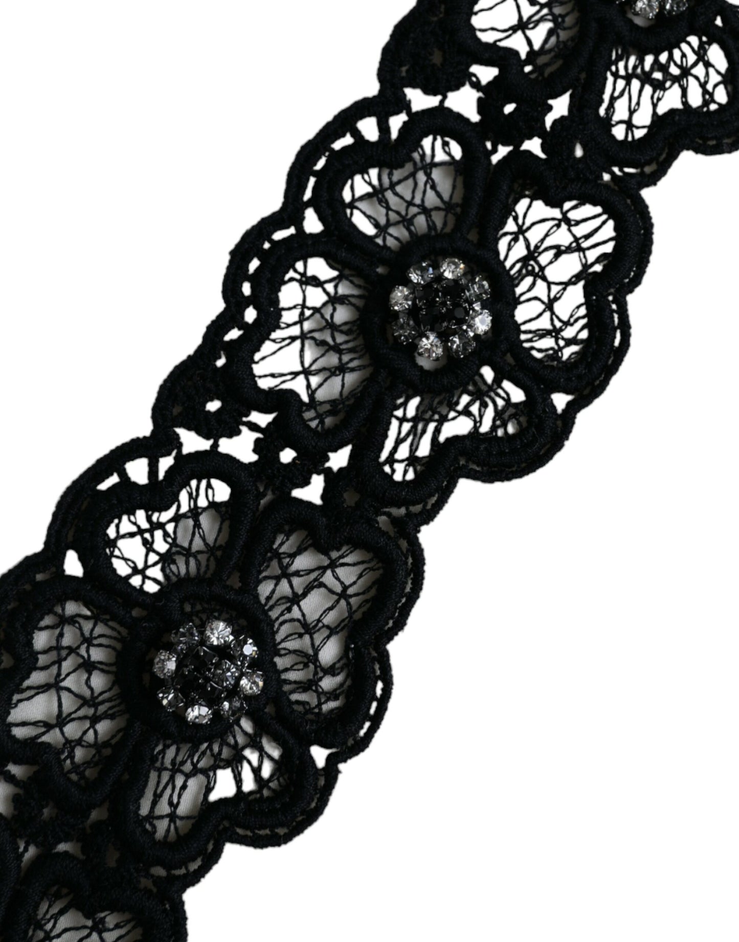 Dolce & Gabbana Off White Silk Lace Trim Short Sleeves Top