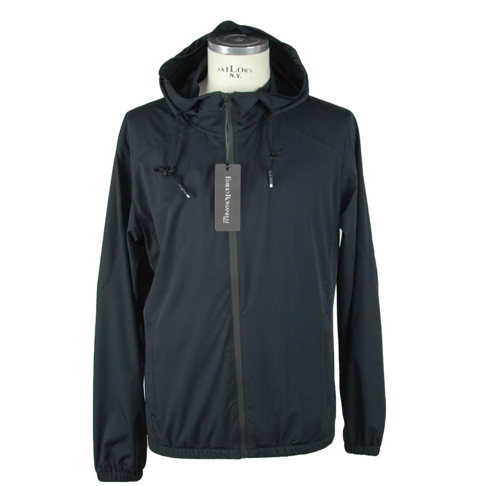 Emilio Romanelli Black Polyester Men's Jacket