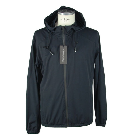 Emilio Romanelli Black Polyester Men's Jacket