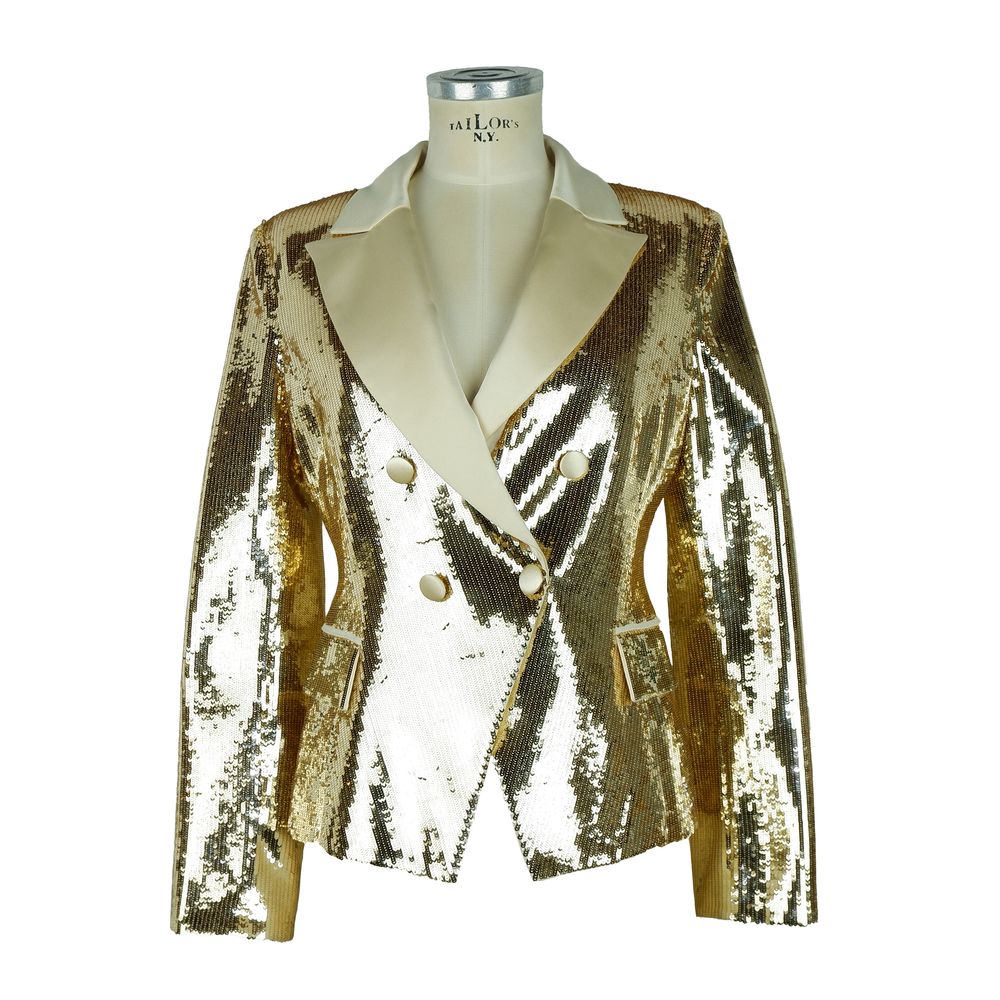 Elisabetta Franchi Yellow Polyester Blazer