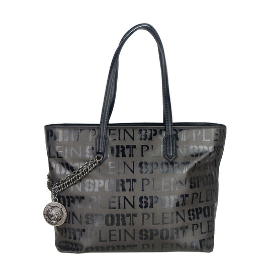 Plein Sport Black Polyester Women Shoulder Bag