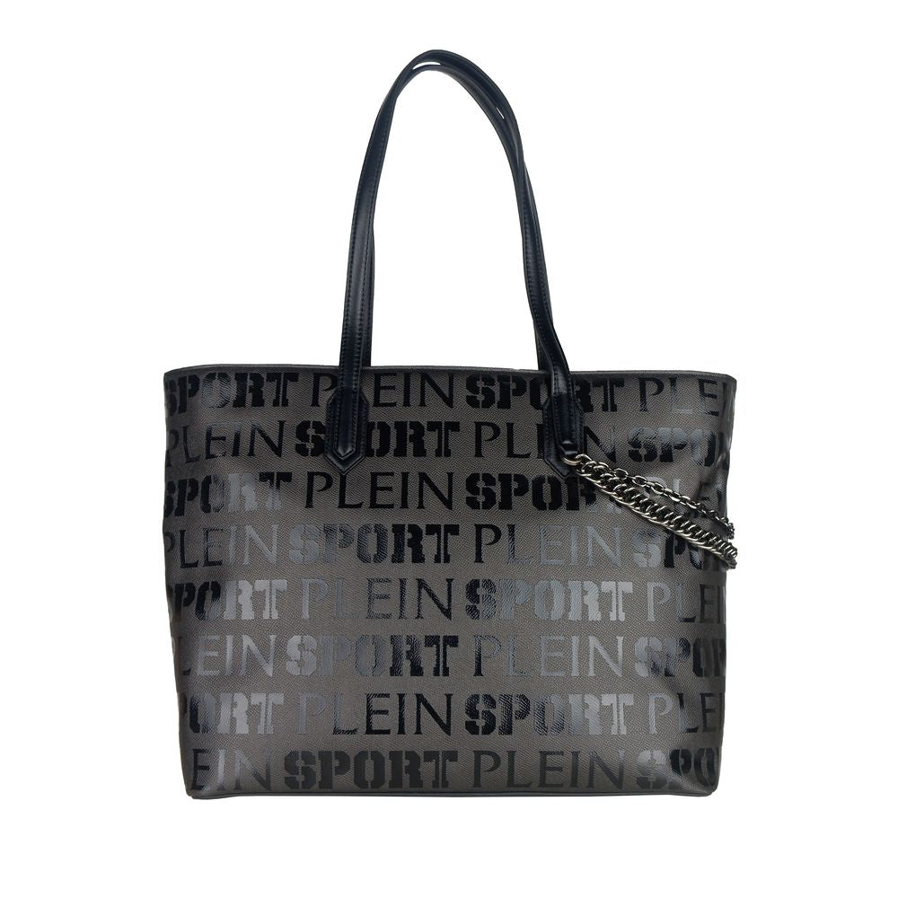 Plein Sport Black Polyester Women Shoulder Bag