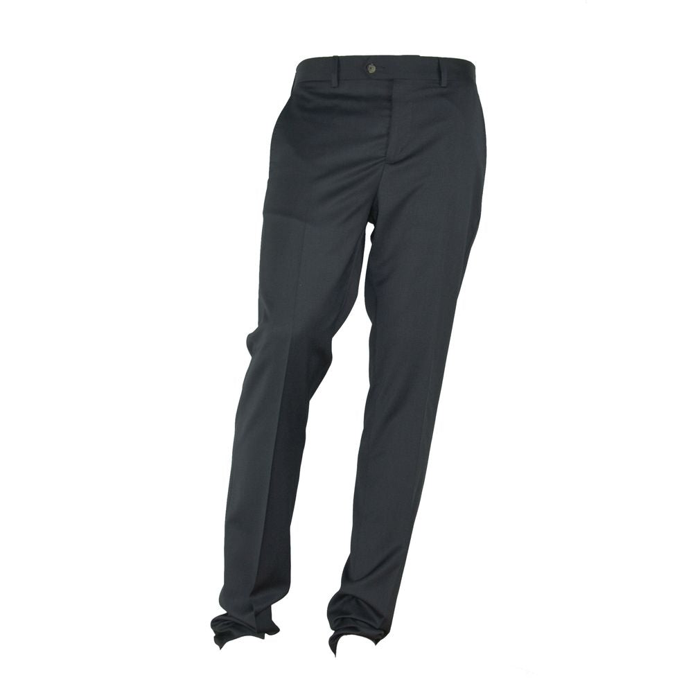 Made in Italy Gray Polyester Men Trouser