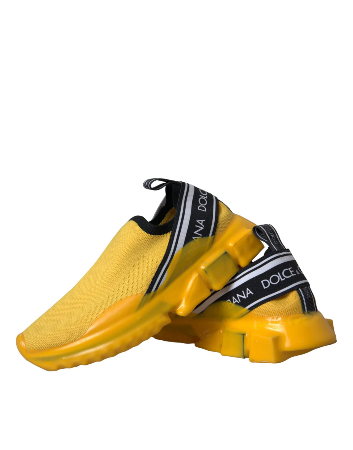 Dolce & Gabbana Gelbe Sorrento Slip-On Sneakers Damenschuhe