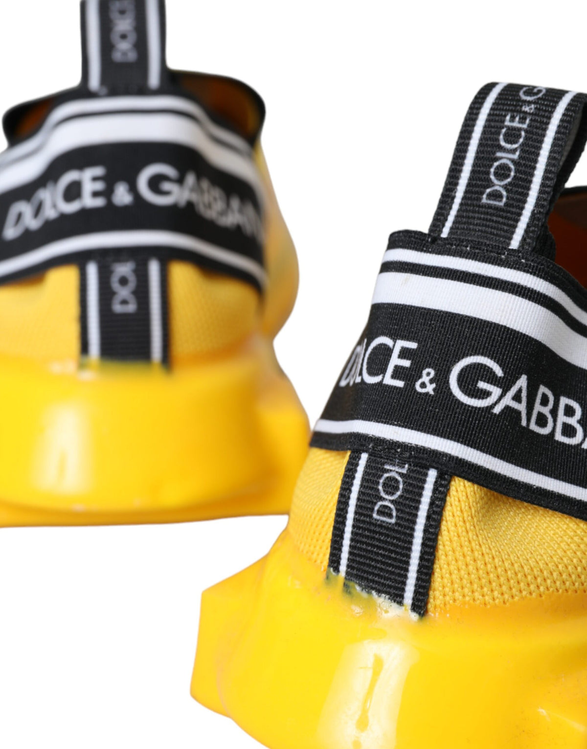 Dolce & Gabbana Gelbe Sorrento Slip-On Sneakers Damenschuhe