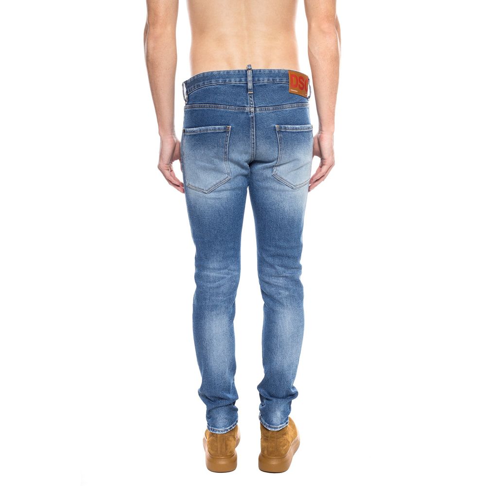 Dsquared² Blue Cotton Jeans Denim