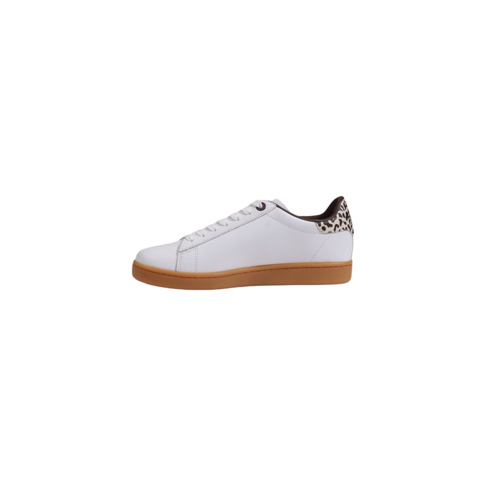 EA7 Emporio Armani Beige Leather Low Sneakers