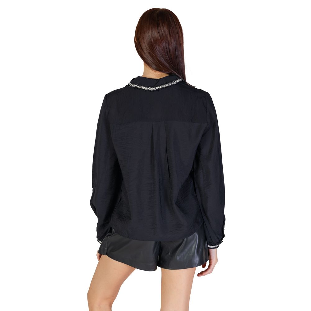 Vila Clothes Black Viscose Blouse