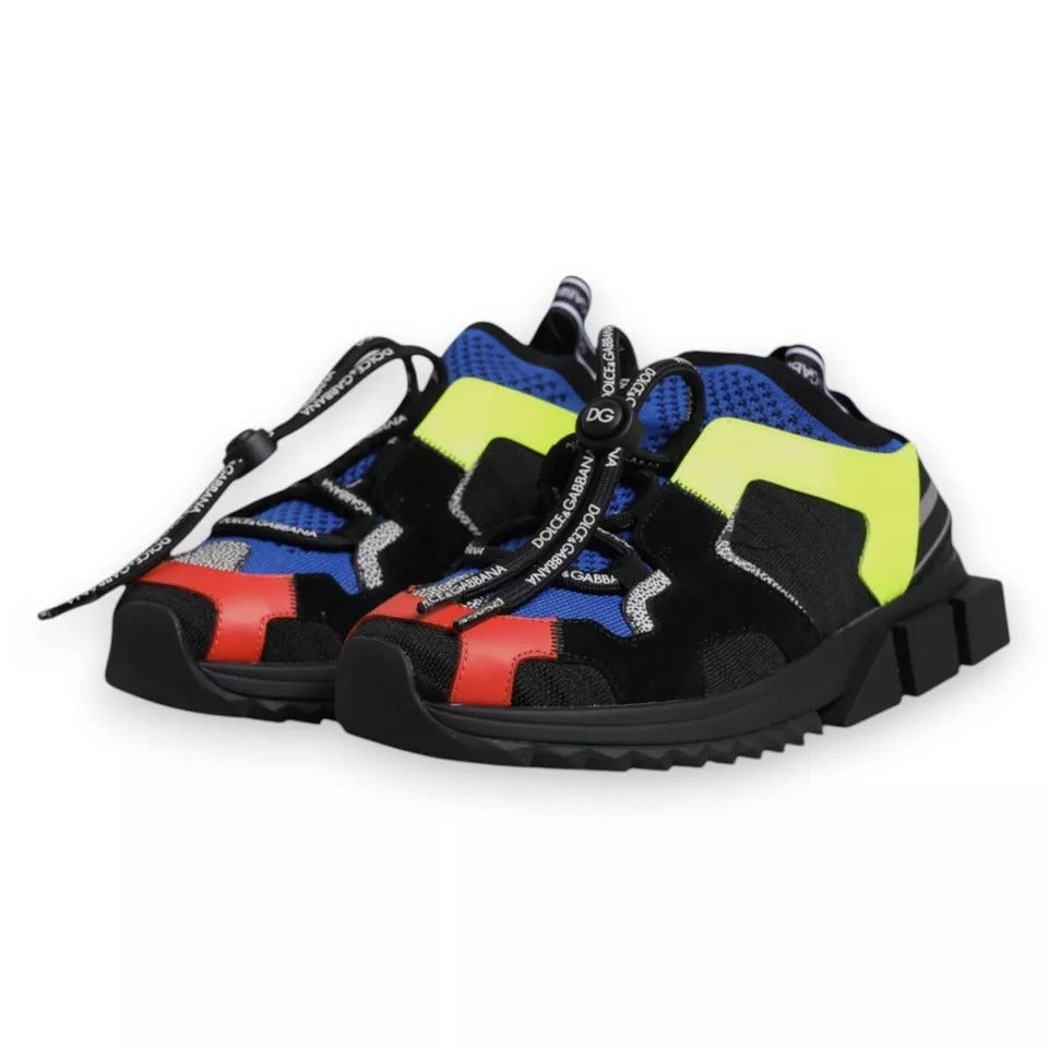 Dolce & Gabbana Multicolor Mesh Sorrento Trekking Sneakers Schuhe