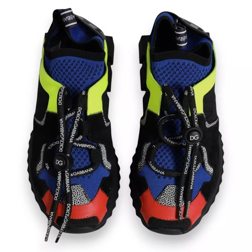 Dolce & Gabbana Multicolor Mesh Sorrento Trekking Sneakers Schuhe