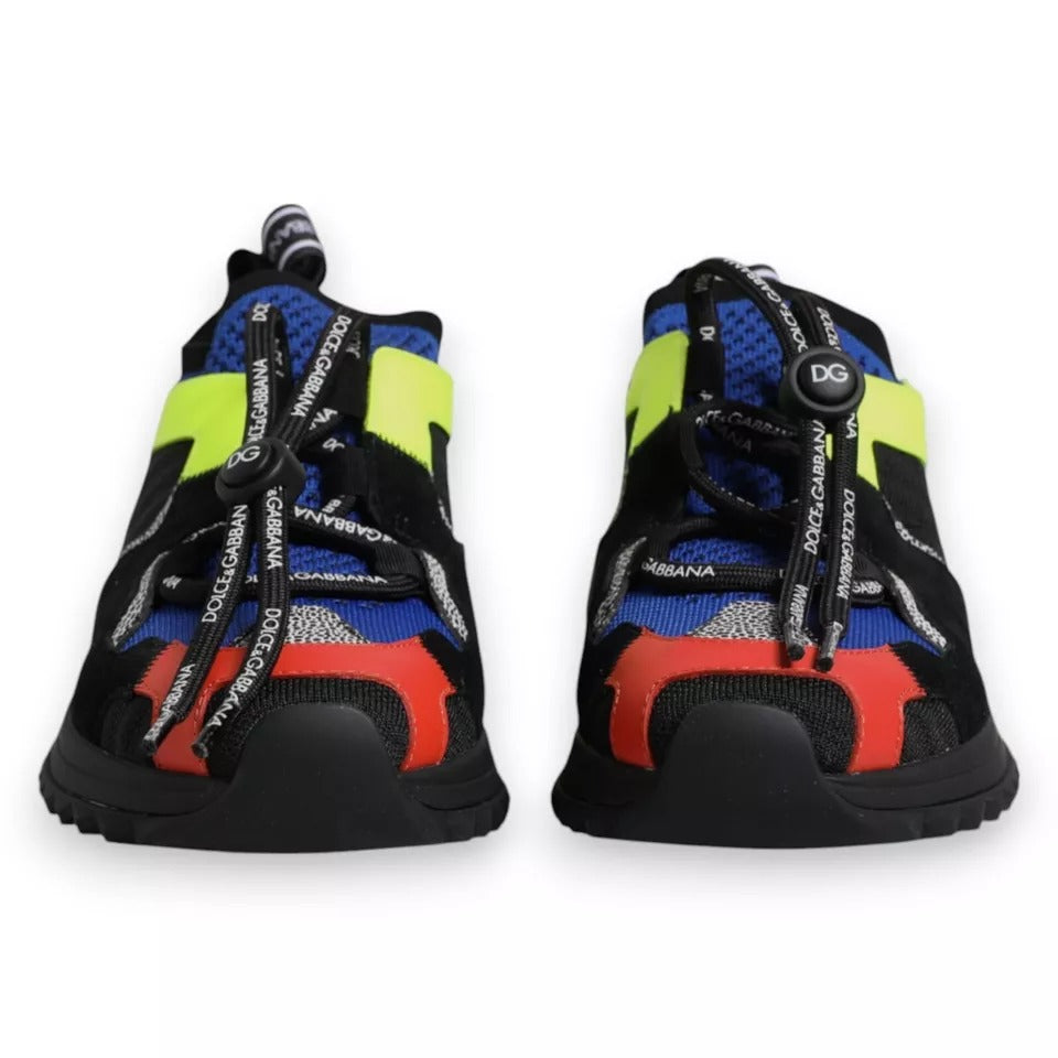 Dolce & Gabbana Multicolor Mesh Sorrento Trekking Sneakers Schuhe