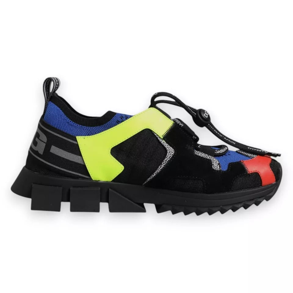 Dolce & Gabbana Multicolor Mesh Sorrento Trekking Sneakers Schuhe