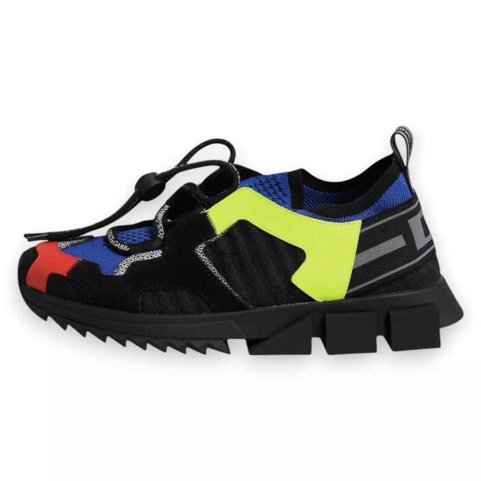 Dolce & Gabbana Multicolor Mesh Sorrento Trekking Sneakers Schuhe