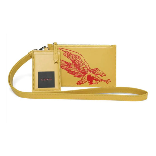 Lanvin Yellow Leather Men Wallet