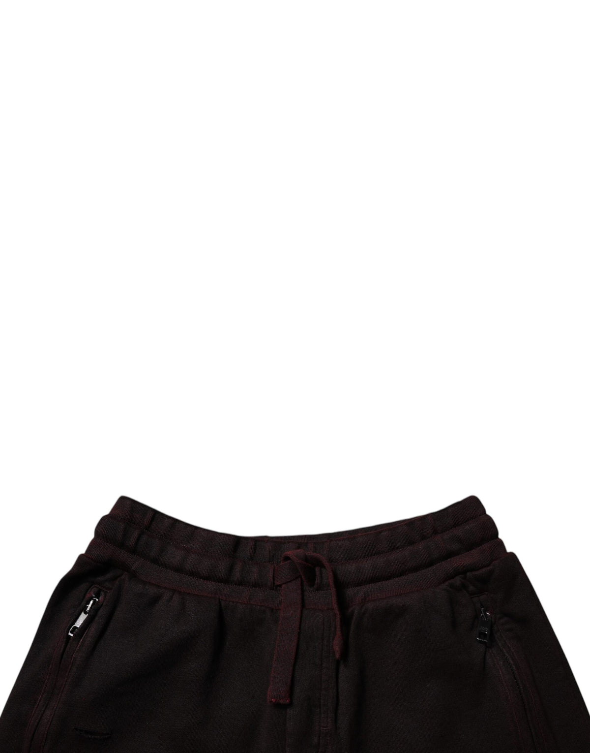 Dolce & Gabbana Maroon Cotton Sweatshorts Men Bermuda Shorts