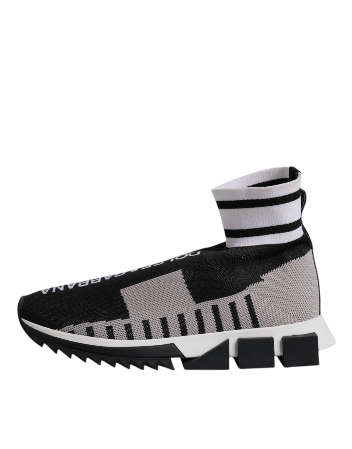 Dolce & Gabbana Schwarze Graue Sorrento Socken Damen Sneaker Schuhe