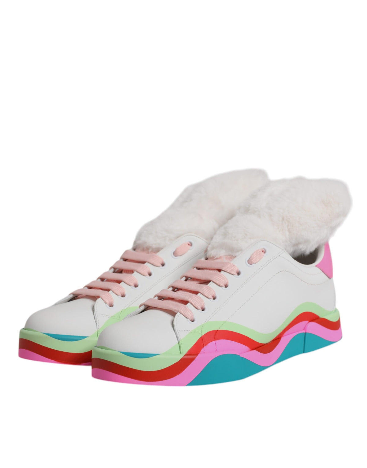 Dolce & Gabbana Mehrfarbige Low Top Trainer Sneaker Schuhe