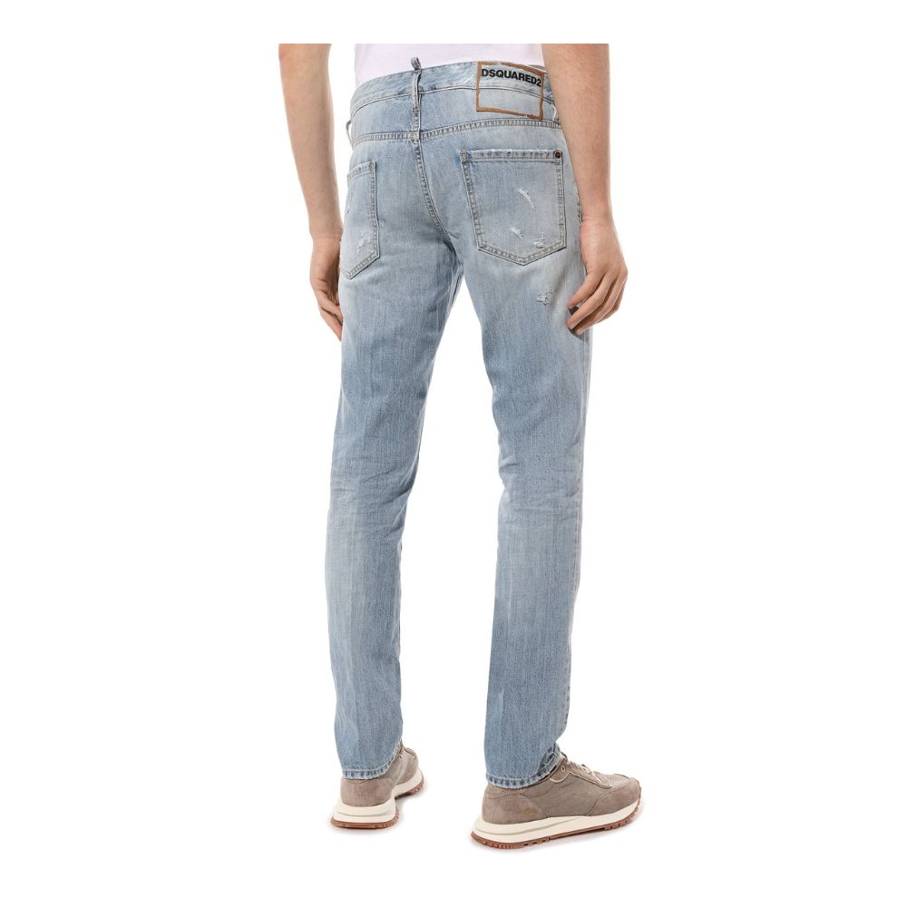 Dsquared² Blue Cotton Jeans Denim