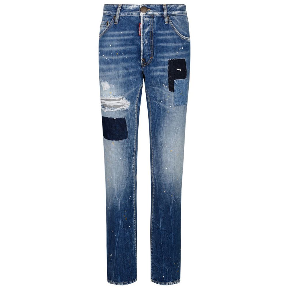 Dsquared² Blue Cotton Jeans Denim