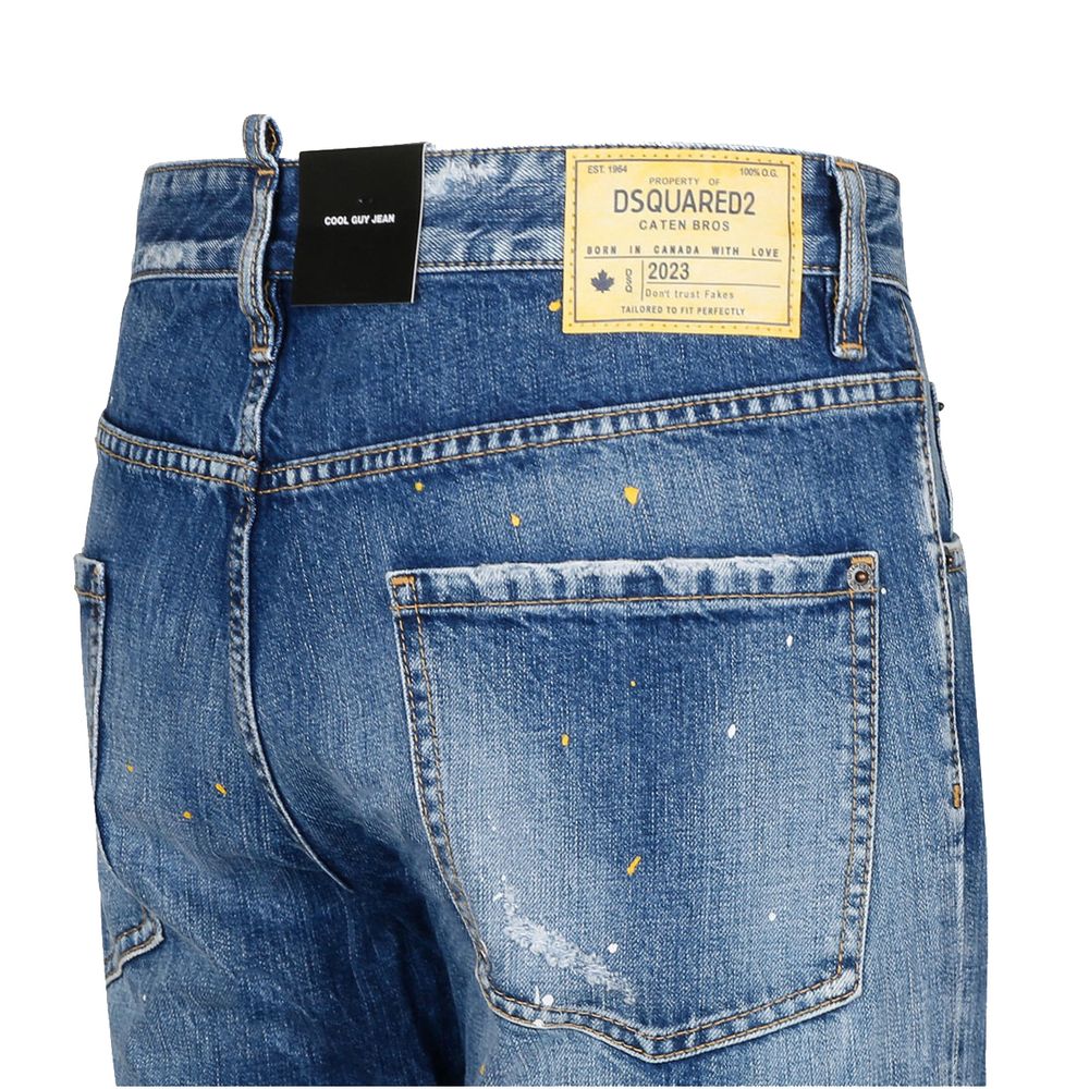 Dsquared² Blue Cotton Jeans Denim