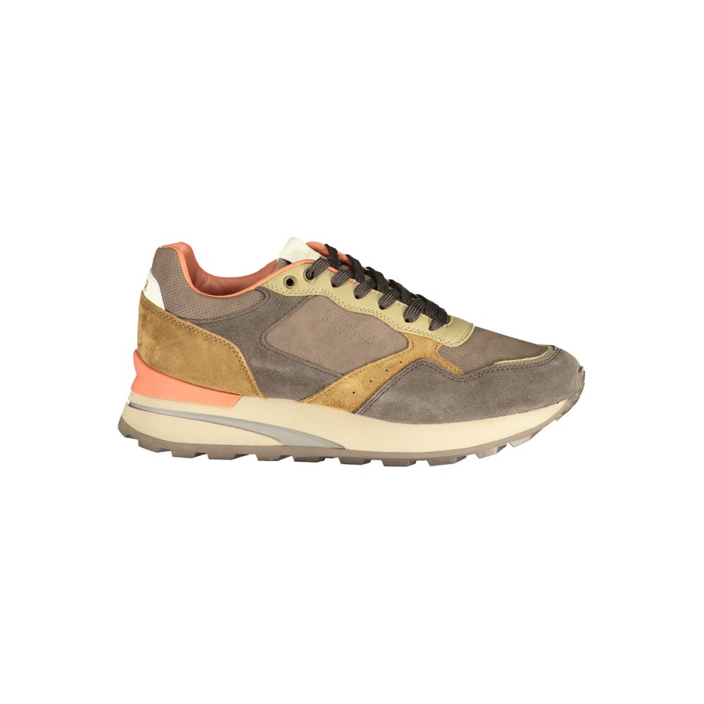 Blauer Marrone Polyurethan Herren Sneaker