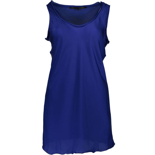 Silvian Heach Blue Polyester Women T-Shirt