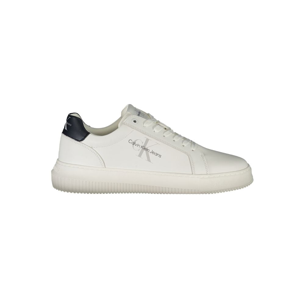 Calvin Klein Bianco Leder Herren-Sneaker
