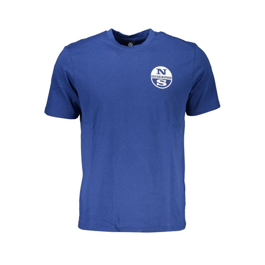 North Sails Blue Cotton Mens T-Shirt