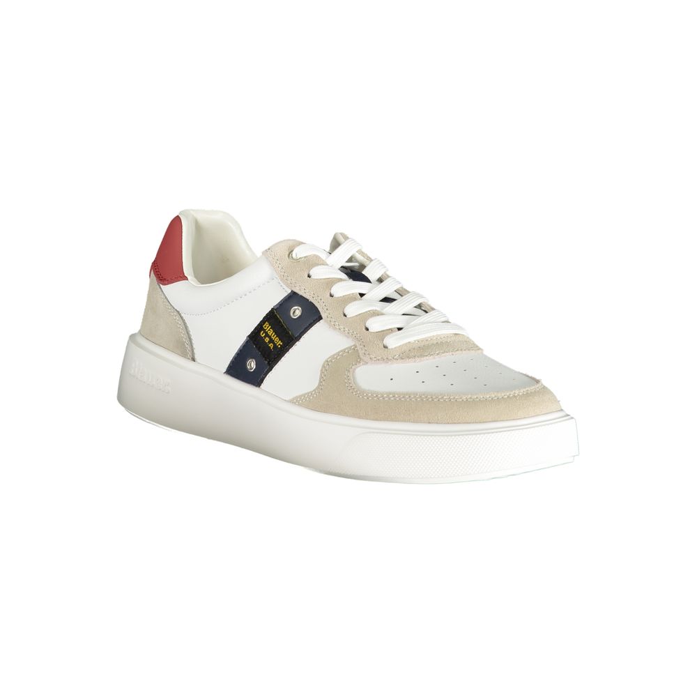 Blauer White Polyurethan Herren Sneaker