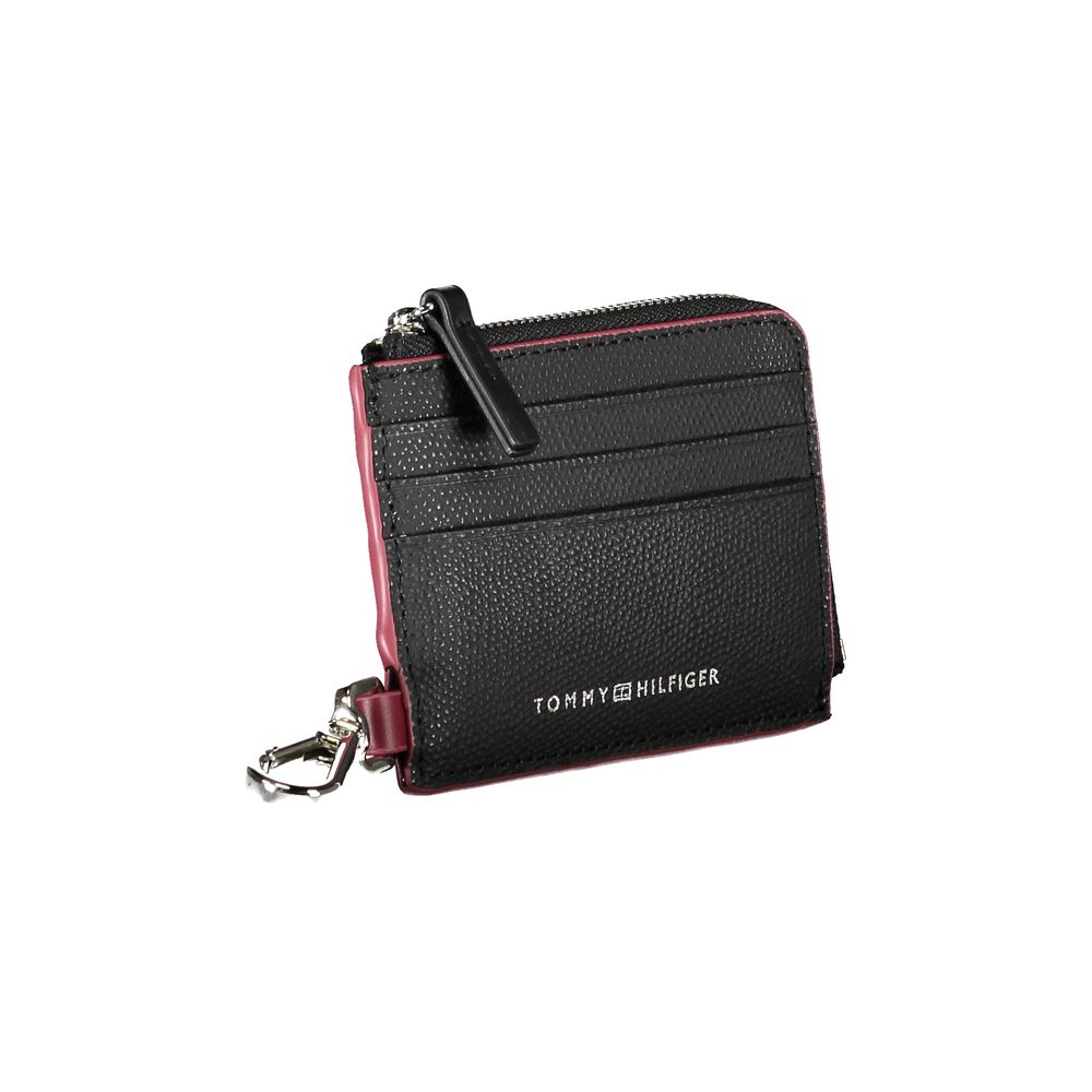 Tommy Hilfiger Herren-Geldbörse aus schwarzem Leder