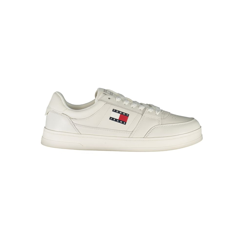 Tommy Hilfiger Herren Sneaker aus weißem Leder