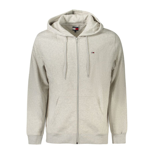 Tommy Hilfiger Gray Cotton Men's Sweatshirt Hoodie