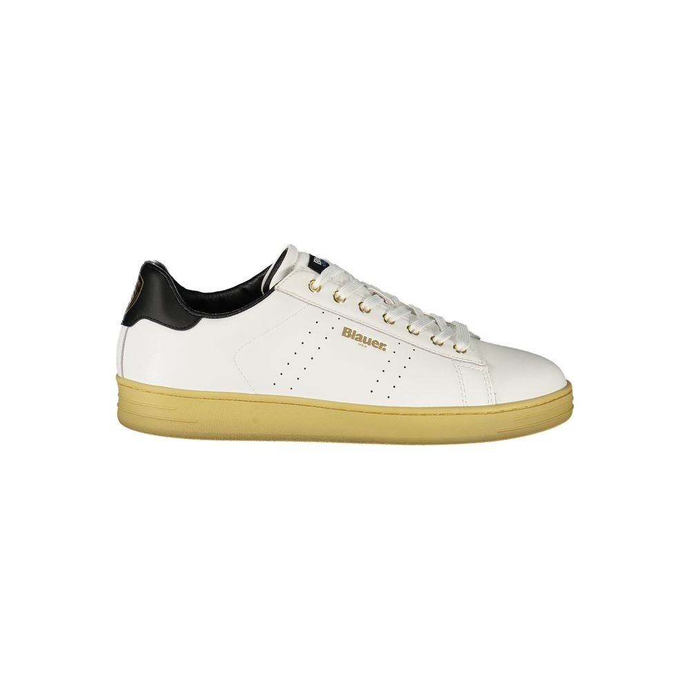 Blauer Bianco Polyurethan Herren Sneaker