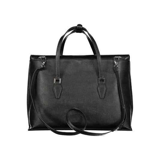 Mario Valentino Black Polyurethane Handbag