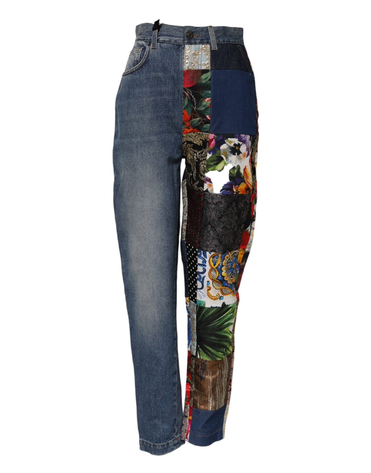 Dolce & Gabbana Blue AMBER Patchwork Denim Jeans