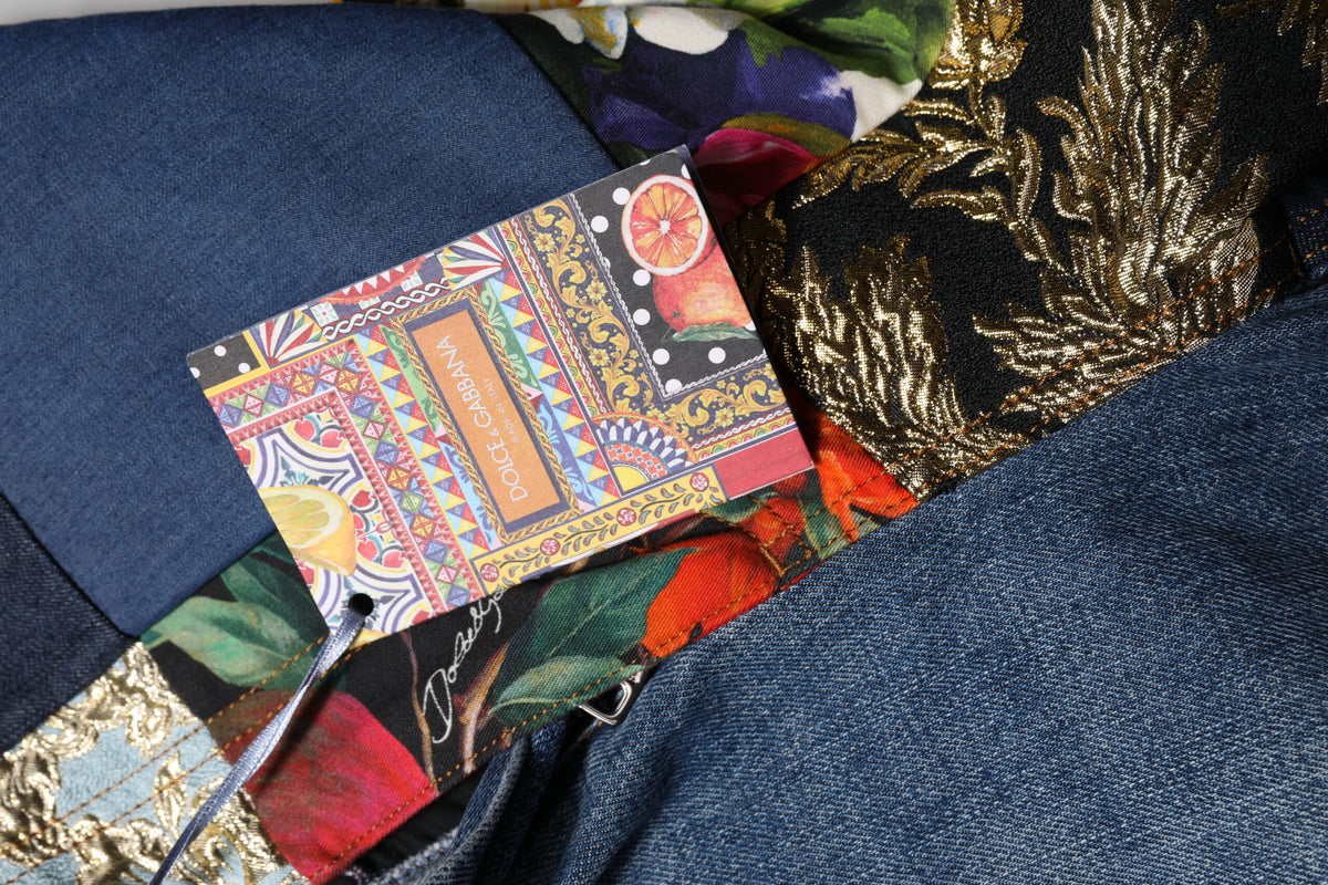 Dolce & Gabbana Blue AMBER Patchwork Denim Jeans