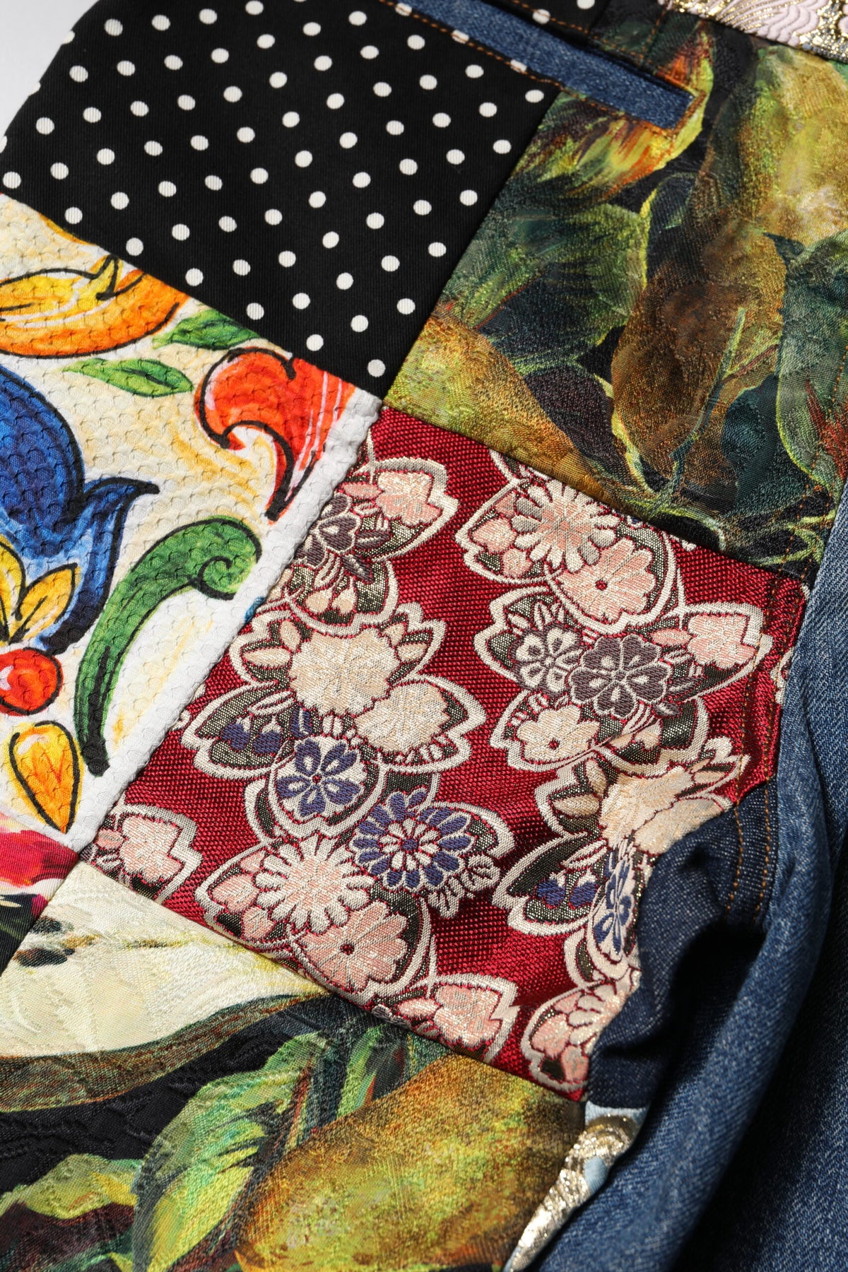 Dolce & Gabbana Blue AMBER Patchwork Denim Jeans