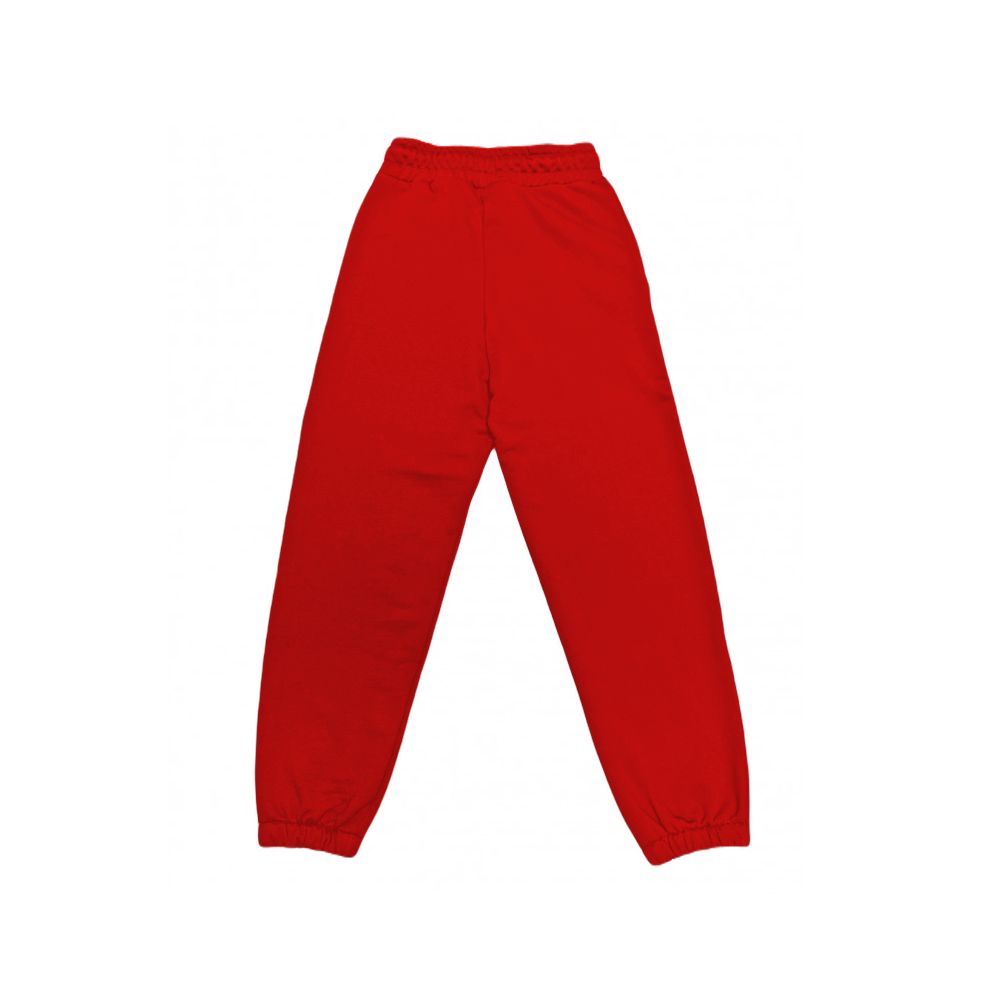 Comme Des Fuckdown Red Cotton Women Sweatpant