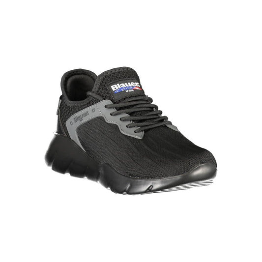 Blauer Black Polyester Men Sneaker