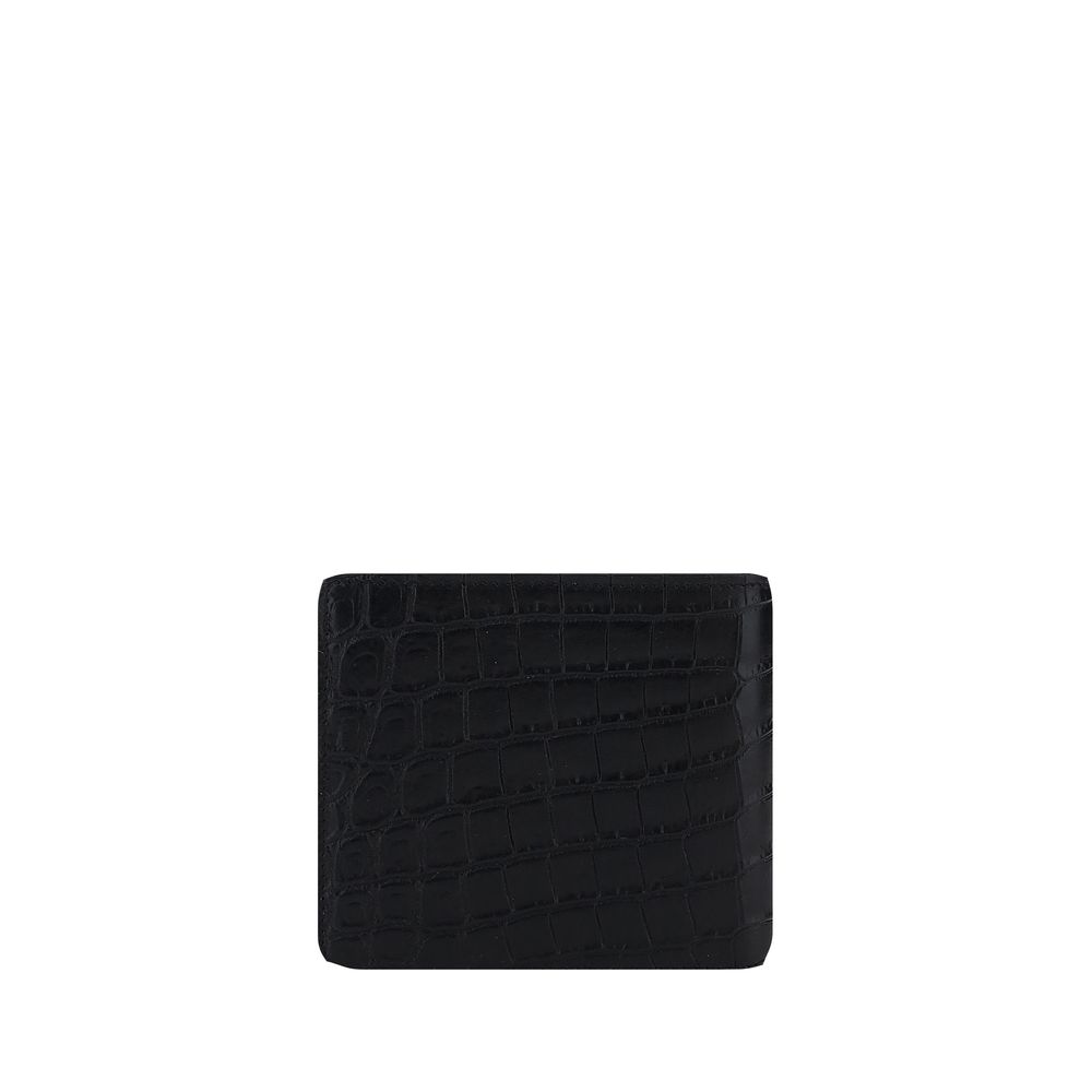Saint Laurent Black Leather Wallet