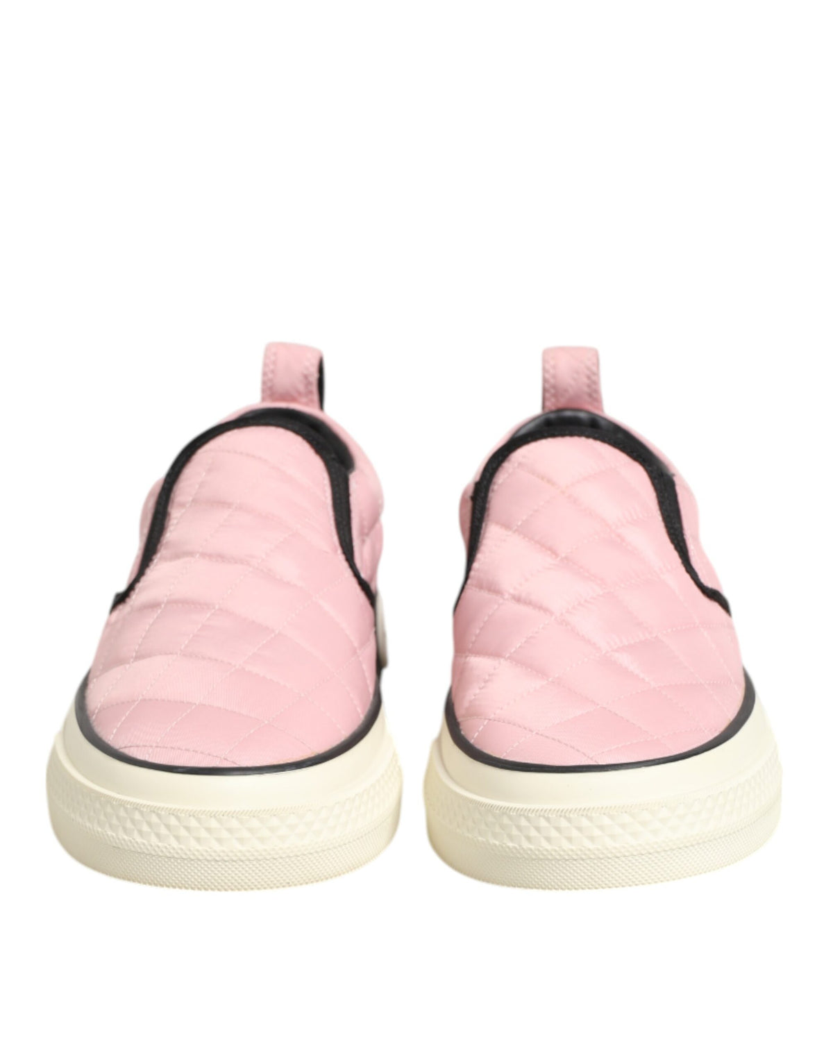 Dolce & Gabbana Pink gesteppte Nylon Slip-On Sneaker