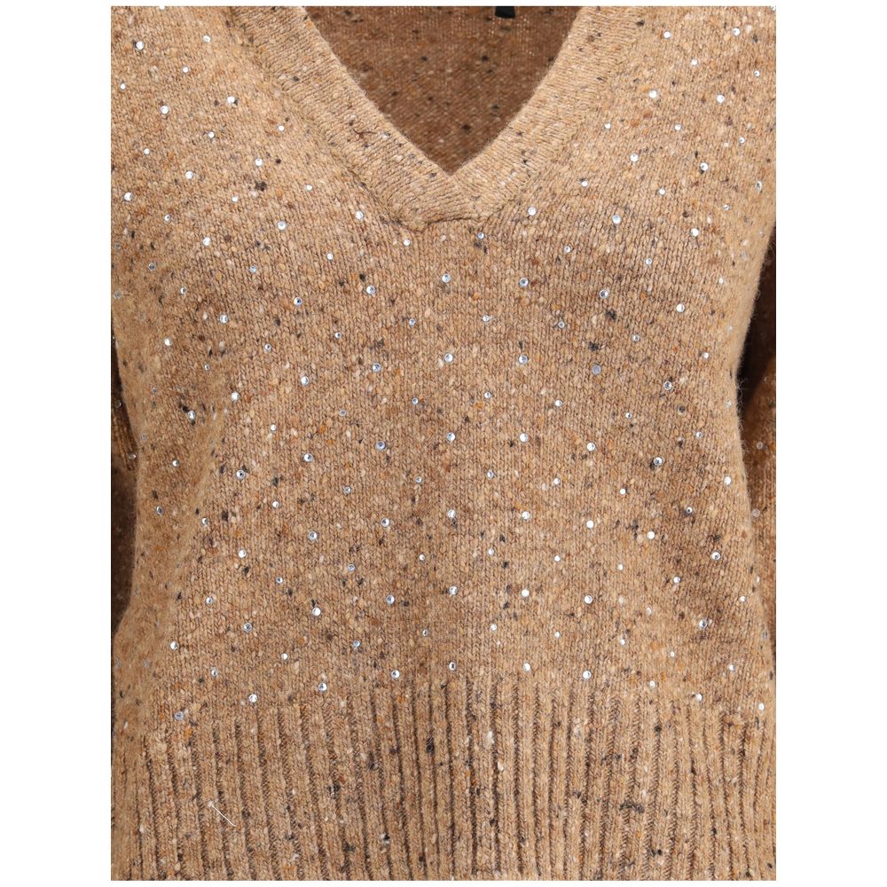 PINKO Beige Wool Sweatshirt
