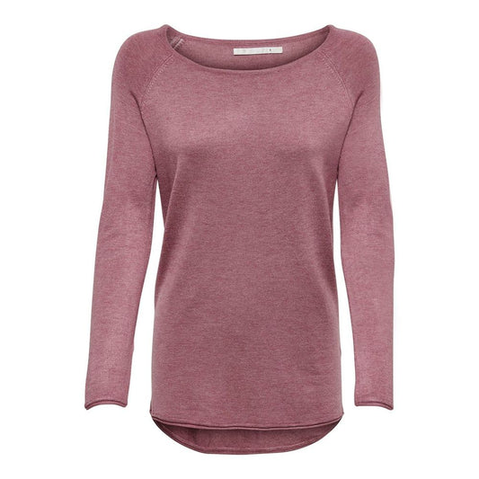 Mauve long-sleeve top on a white background