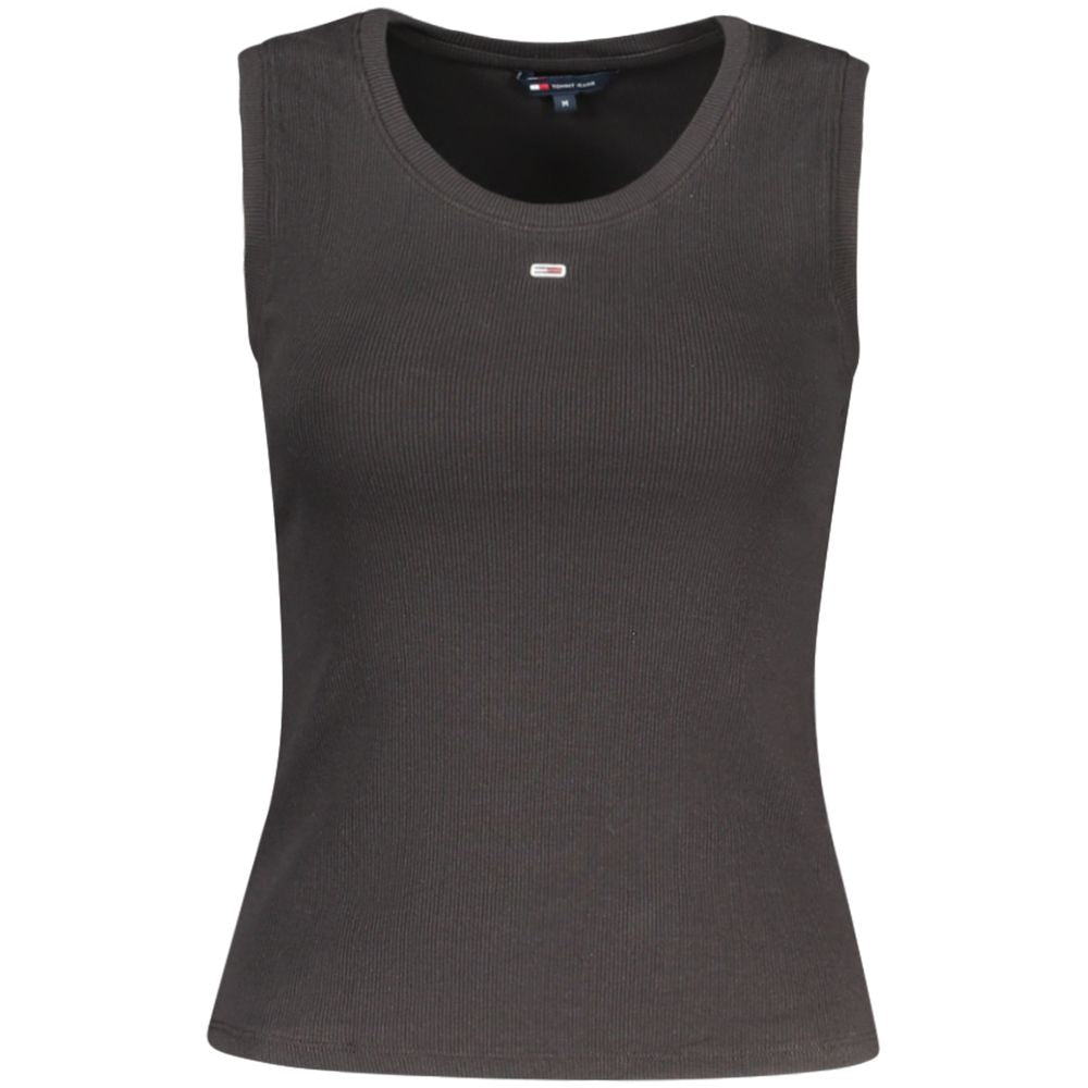 Tommy Hilfiger Black Cotton Women Tank Top Shirt