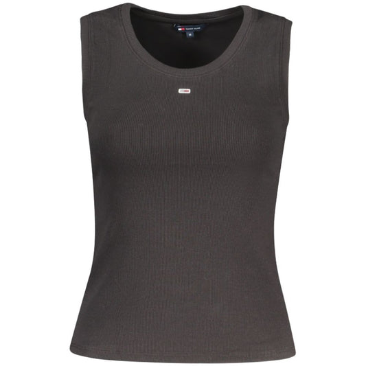 Tommy Hilfiger Black Cotton Women Tank Top Shirt