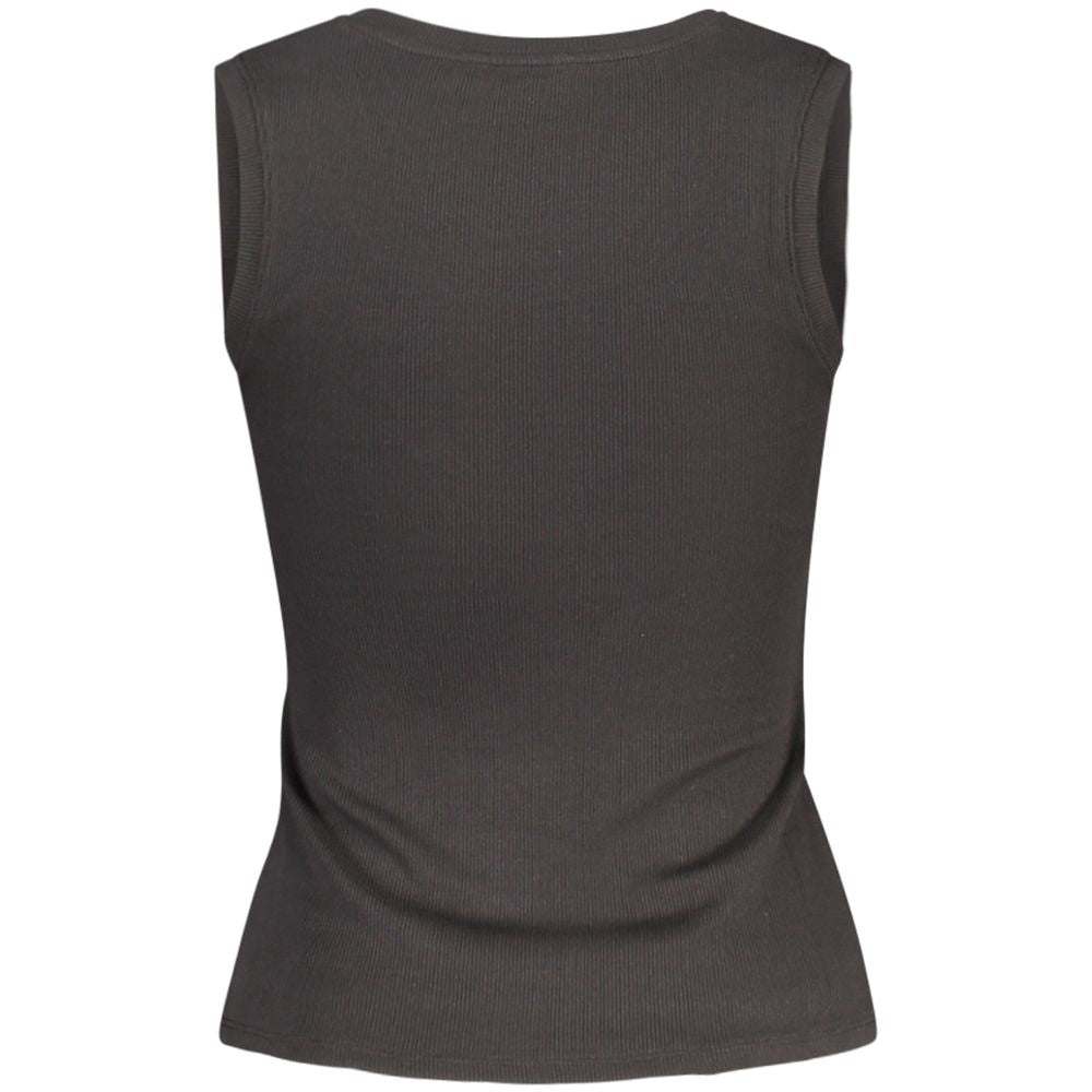 Tommy Hilfiger Black Cotton Women Tank Top Shirt