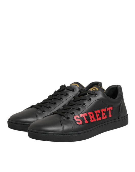 Dolce & Gabbana Black Street Life Low Top Herren Sneaker Schuhe